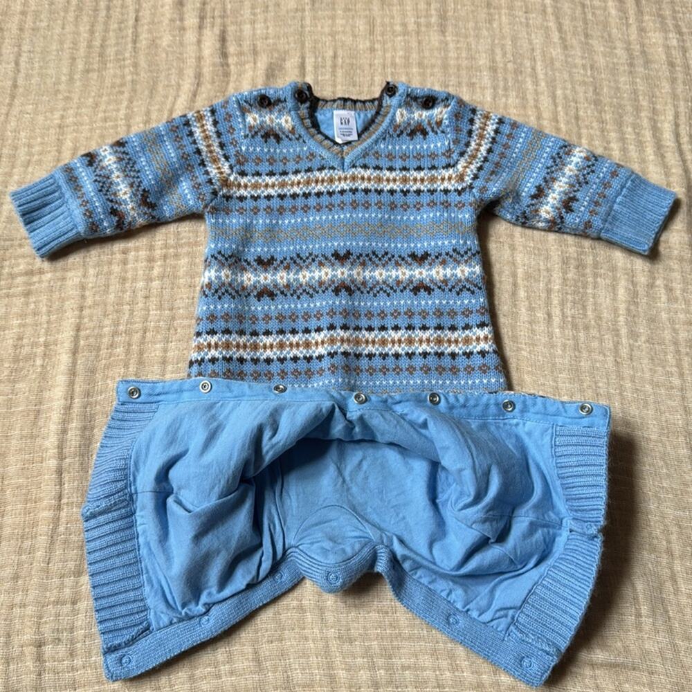 GAP fair isle sweater bodysuit - Picture 5 of 9